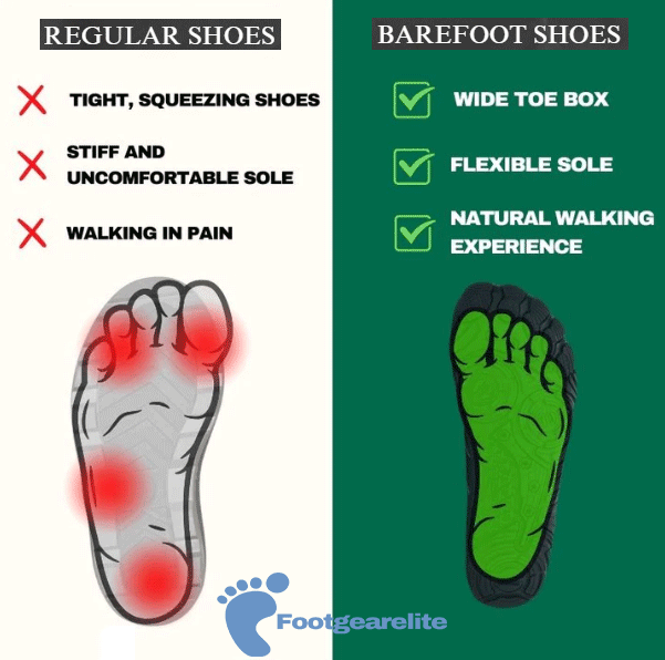 Wide Toe Box Hikings - Healthy & non-slip barefoot Orthotic Shoes